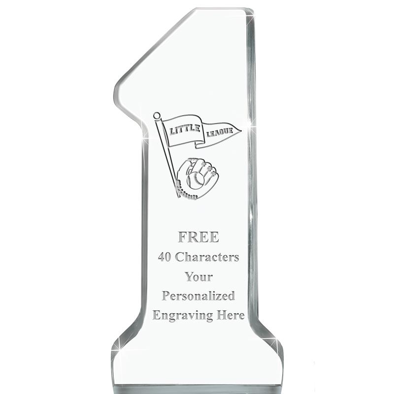 6" NUMBER ONE ACRYLIC