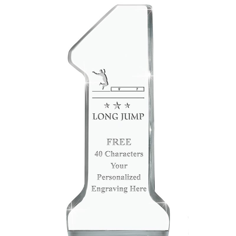 6" NUMBER ONE ACRYLIC