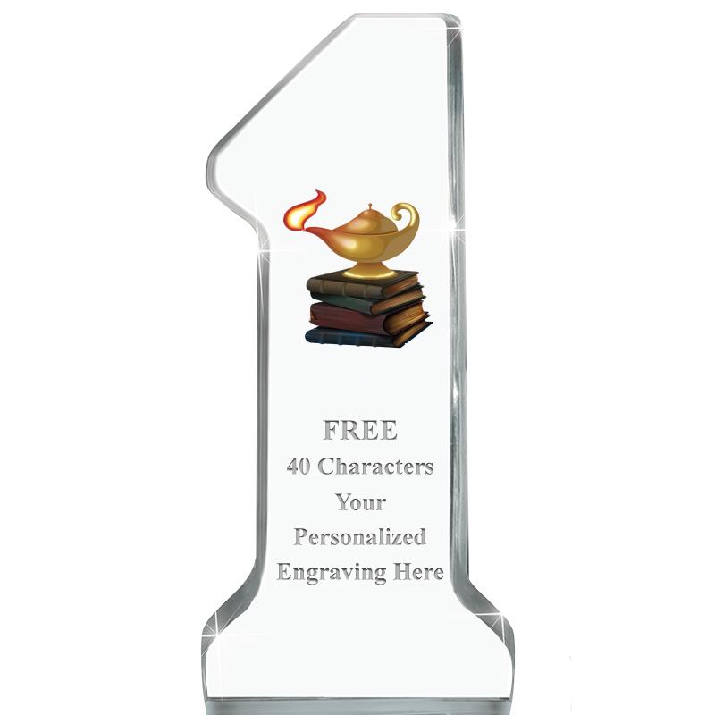 6" NUMBER ONE ACRYLIC