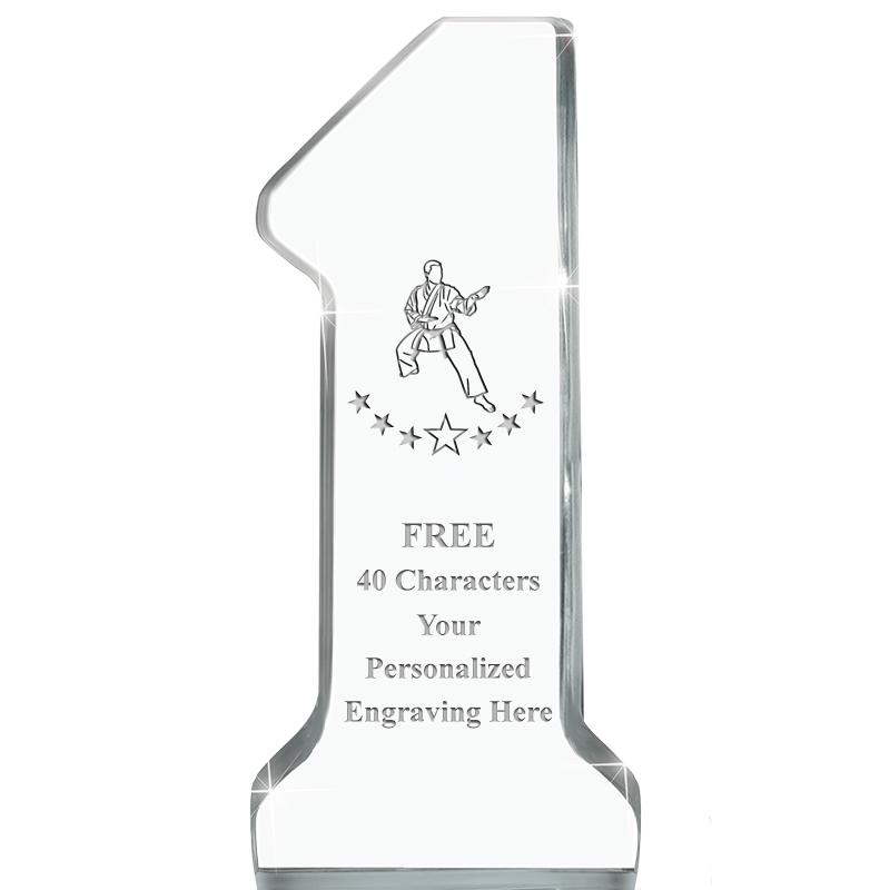 6" NUMBER ONE ACRYLIC