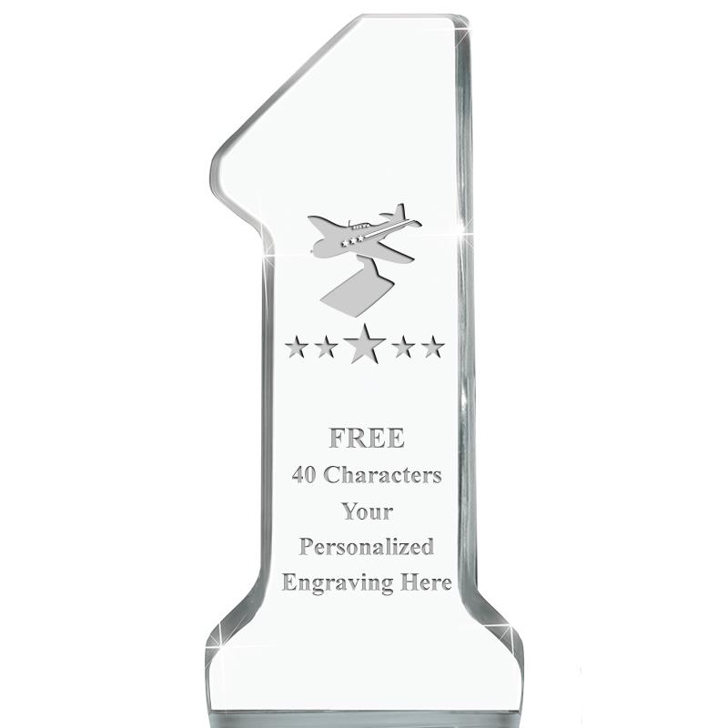 6" NUMBER ONE ACRYLIC