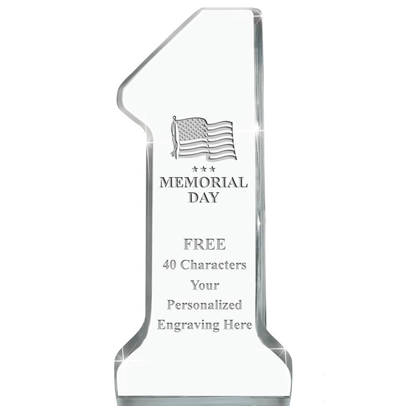 6" NUMBER ONE ACRYLIC