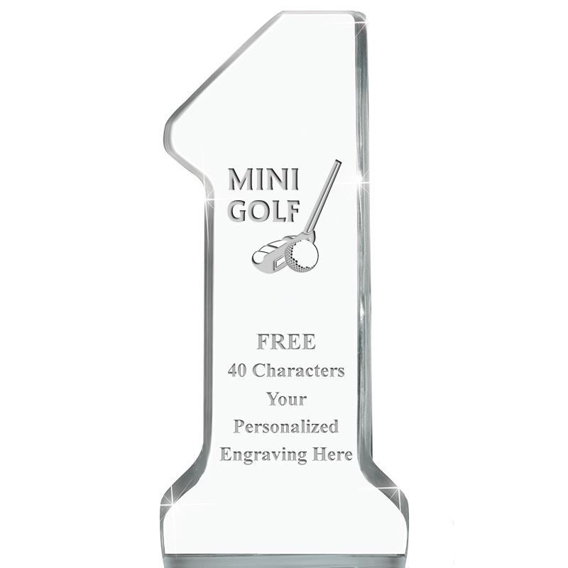 6" NUMBER ONE ACRYLIC