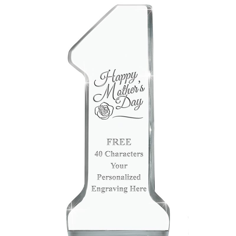 6" NUMBER ONE ACRYLIC