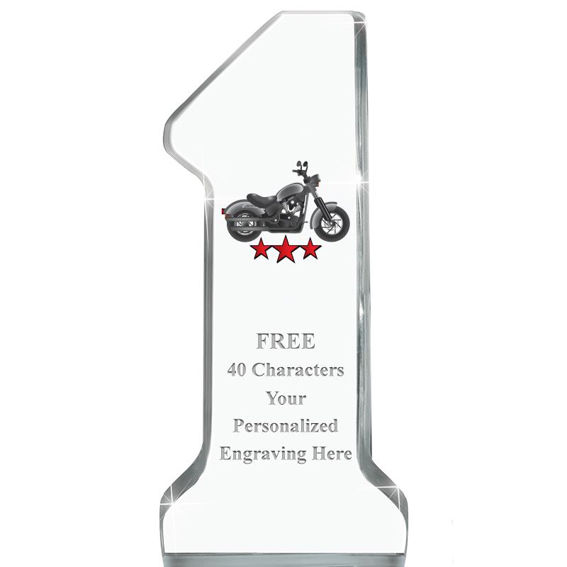 6" NUMBER ONE ACRYLIC