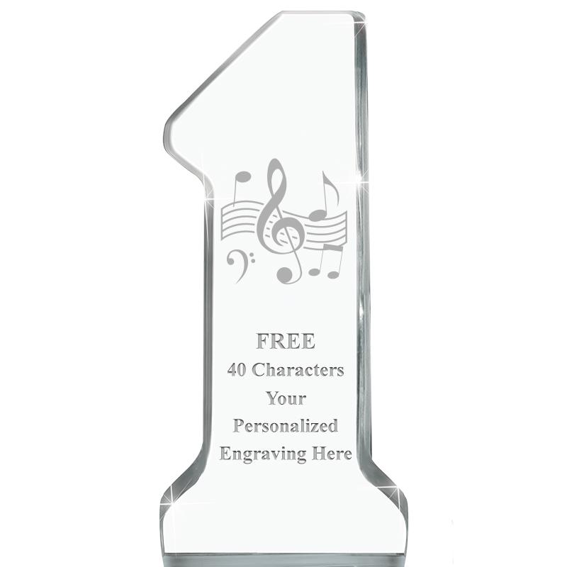 6" NUMBER ONE ACRYLIC