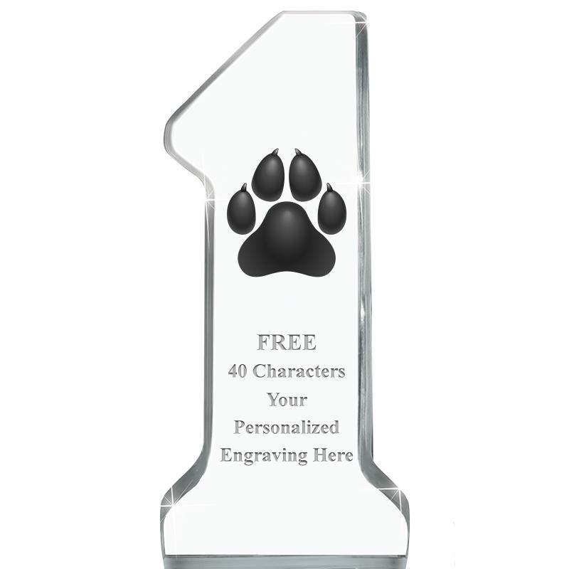 6" NUMBER ONE ACRYLIC