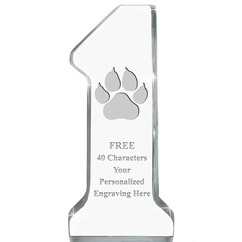 6" NUMBER ONE ACRYLIC