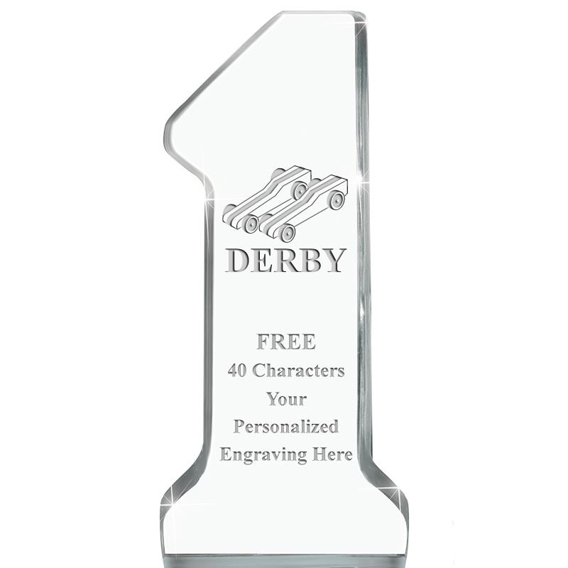 6" NUMBER ONE ACRYLIC