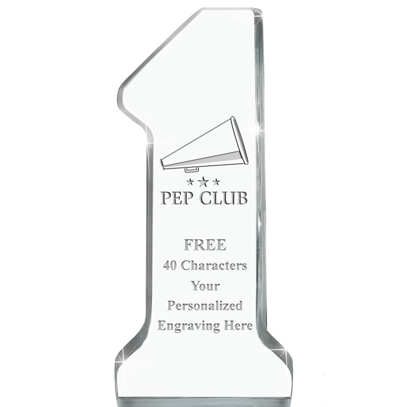 6" NUMBER ONE ACRYLIC