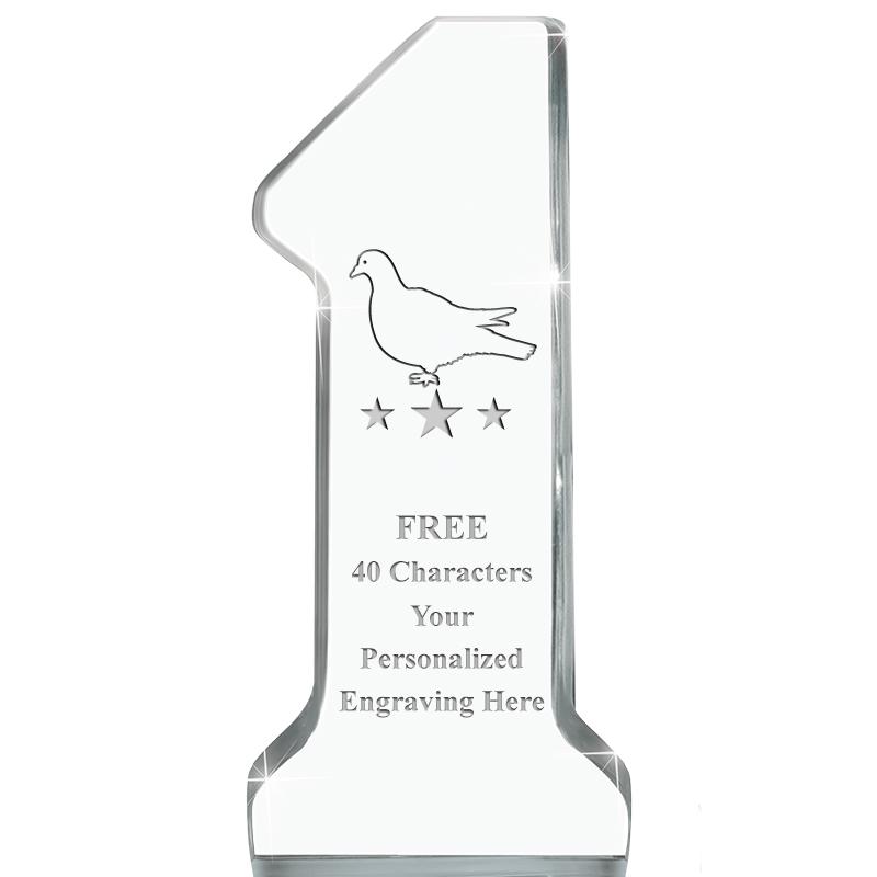 6" NUMBER ONE ACRYLIC