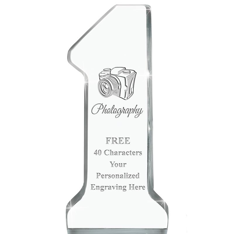 6" NUMBER ONE ACRYLIC