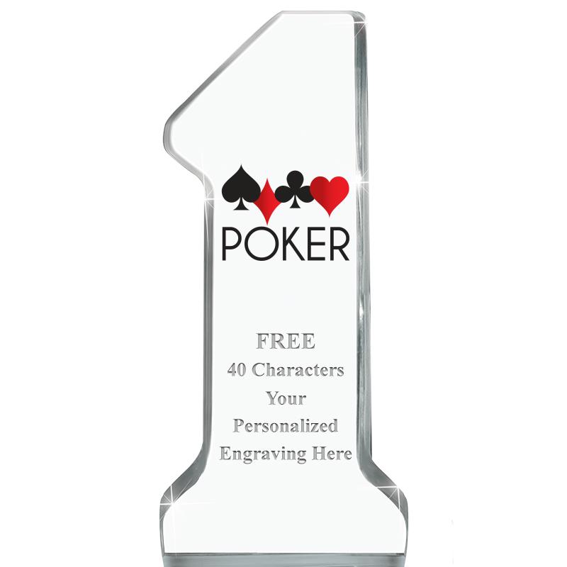 6" NUMBER ONE ACRYLIC