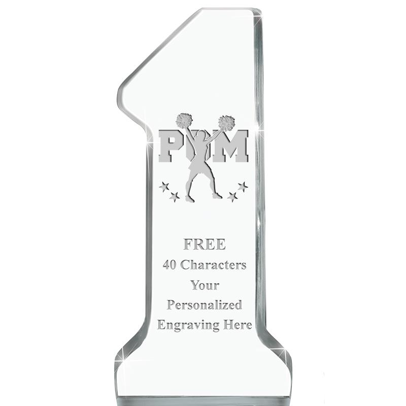 6" NUMBER ONE ACRYLIC