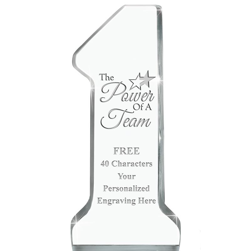 6" NUMBER ONE ACRYLIC