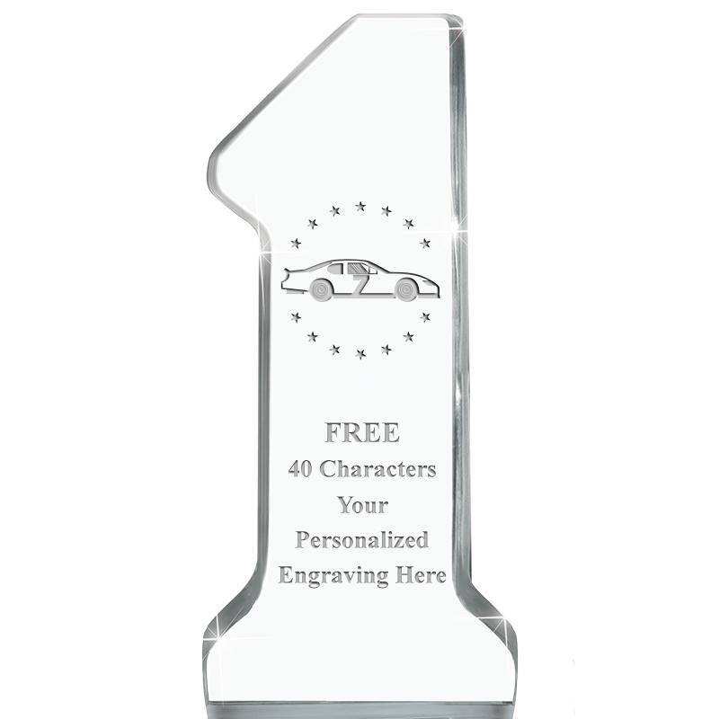 6" NUMBER ONE ACRYLIC