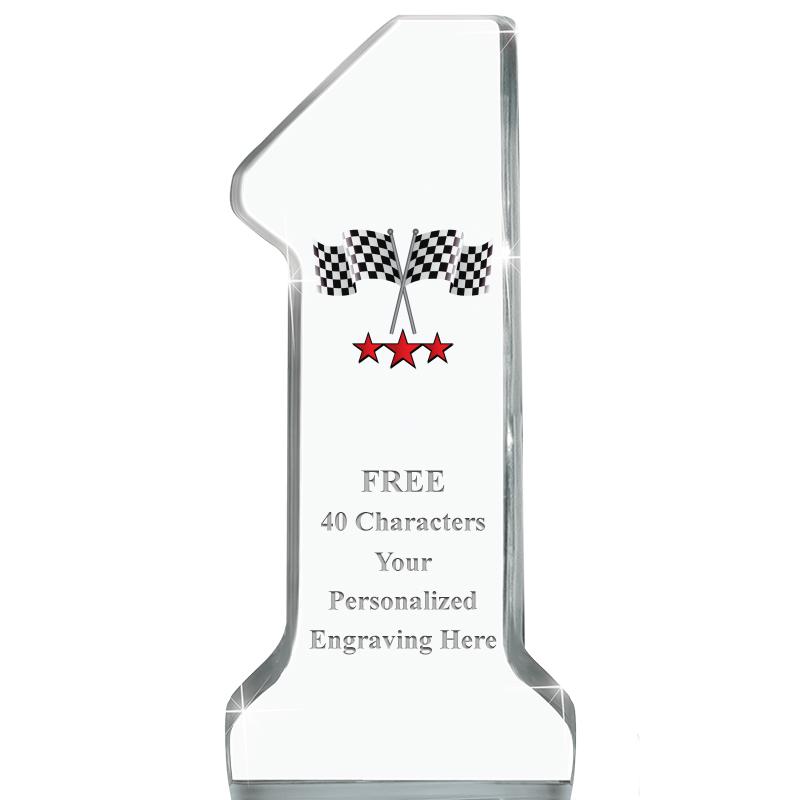 6" NUMBER ONE ACRYLIC