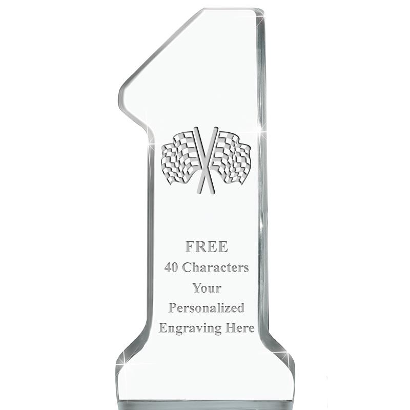 6" NUMBER ONE ACRYLIC