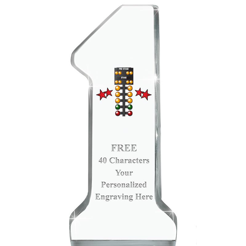 6" NUMBER ONE ACRYLIC