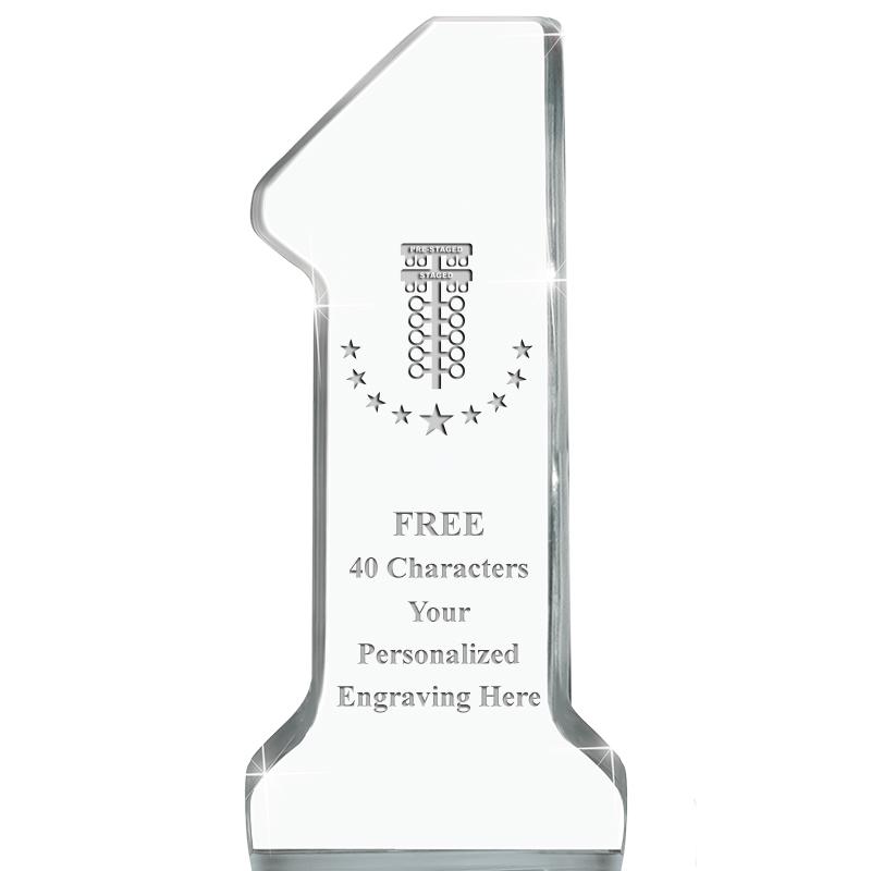 6" NUMBER ONE ACRYLIC