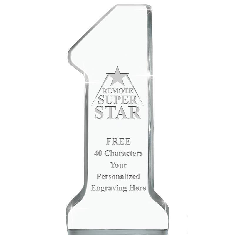 6" NUMBER ONE ACRYLIC