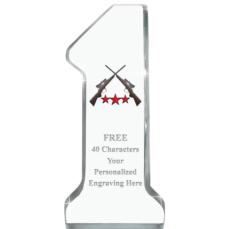 6" NUMBER ONE ACRYLIC