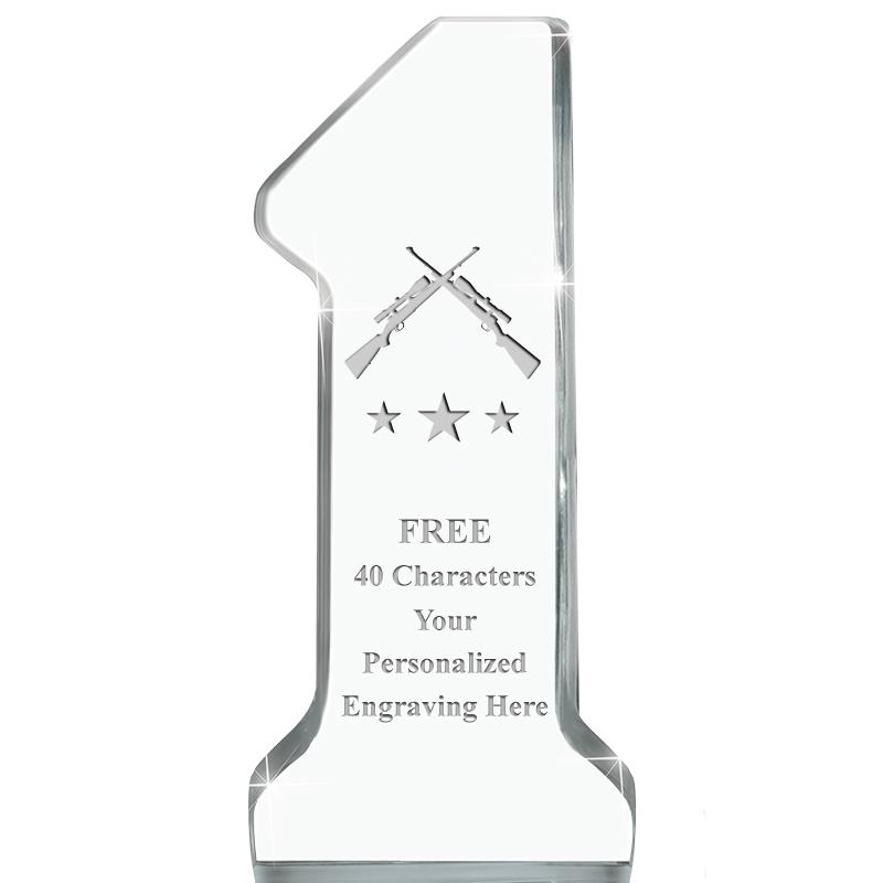 6" NUMBER ONE ACRYLIC