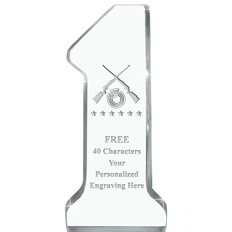 6" NUMBER ONE ACRYLIC