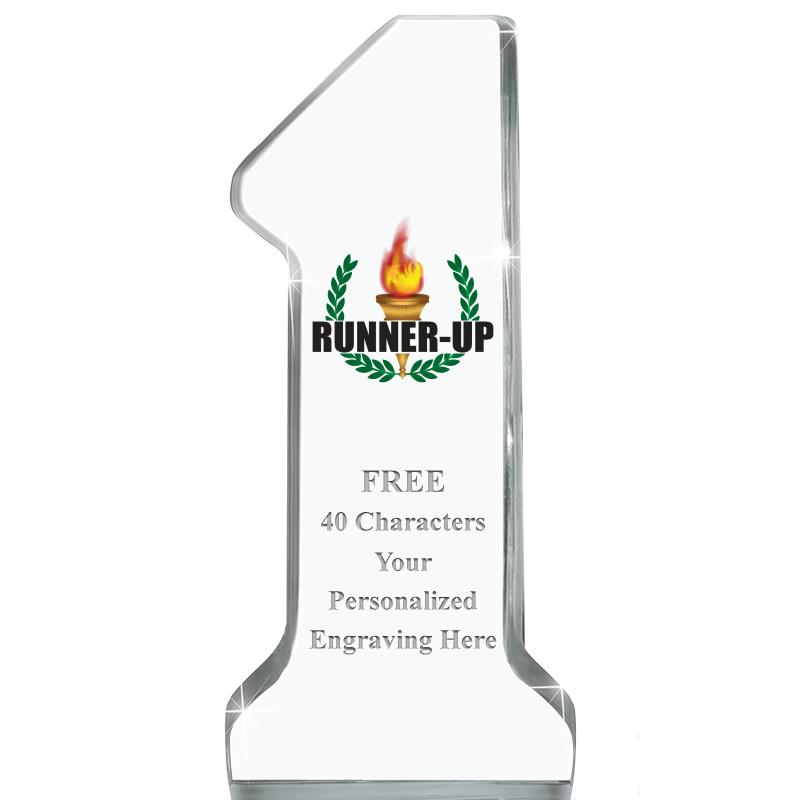 6" NUMBER ONE ACRYLIC