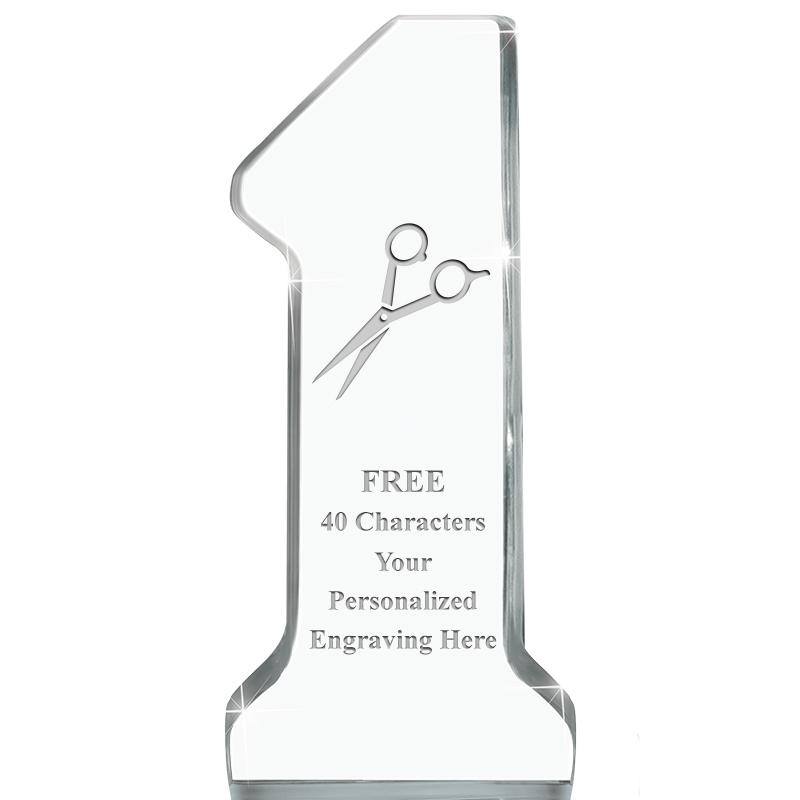 6" NUMBER ONE ACRYLIC