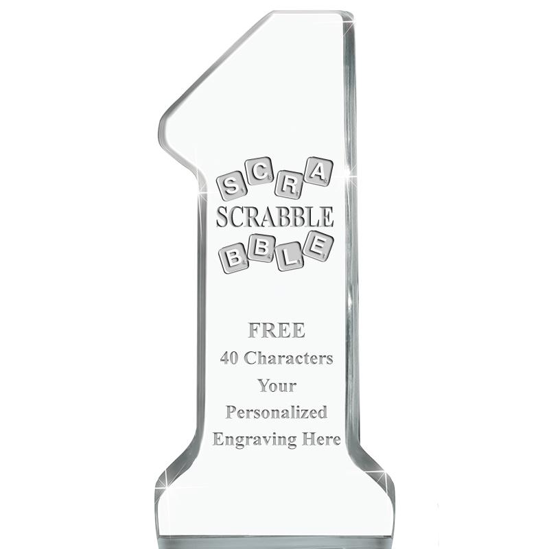 6" NUMBER ONE ACRYLIC