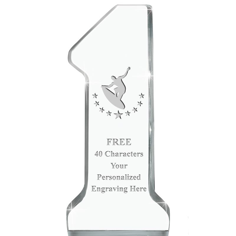 6" NUMBER ONE ACRYLIC