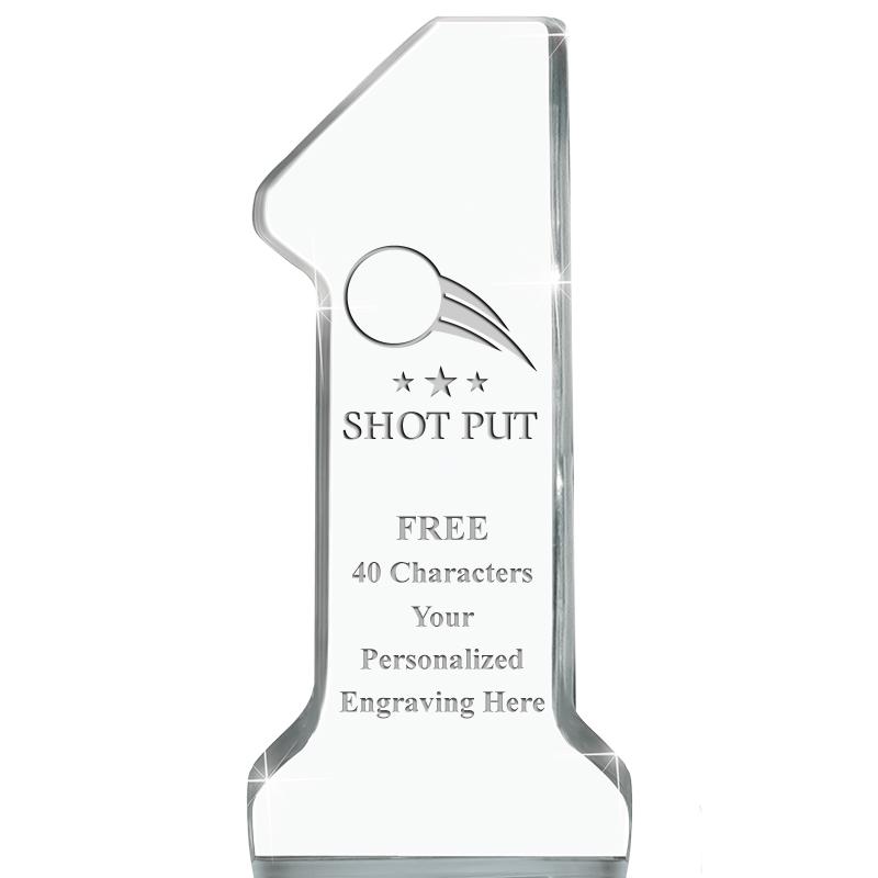 6" NUMBER ONE ACRYLIC