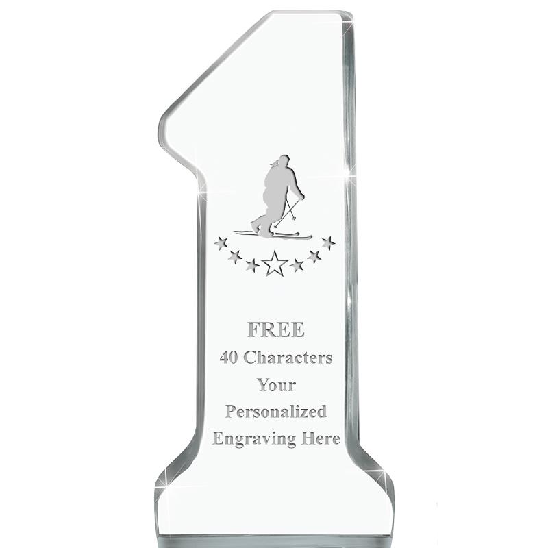 6" NUMBER ONE ACRYLIC