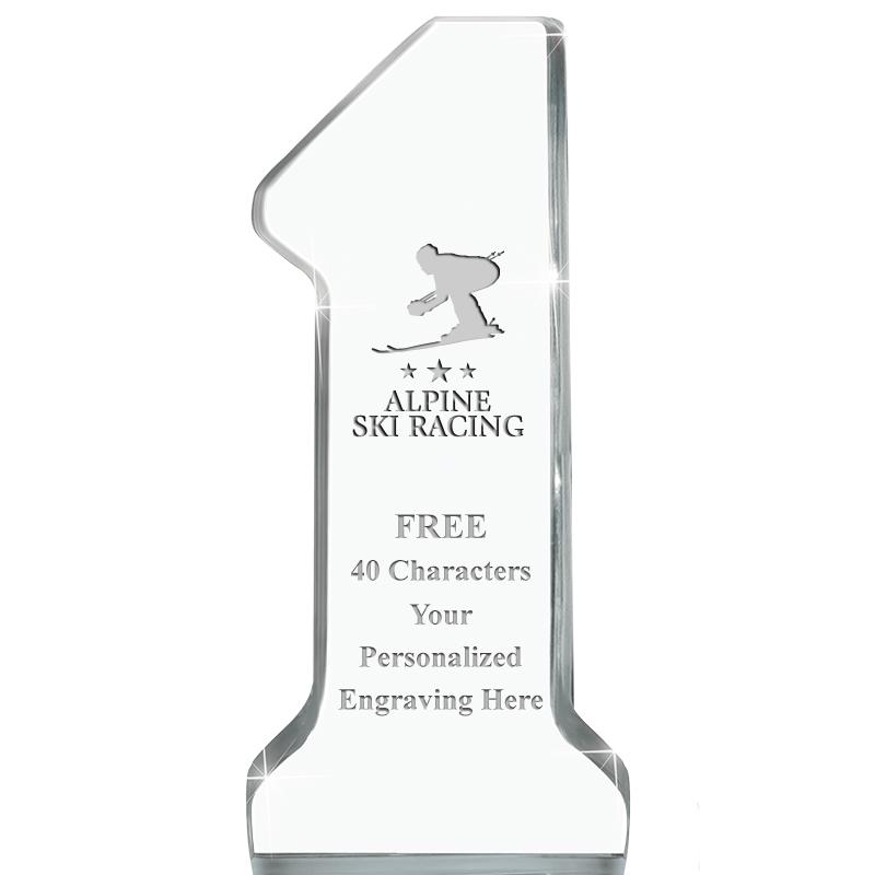 6" NUMBER ONE ACRYLIC