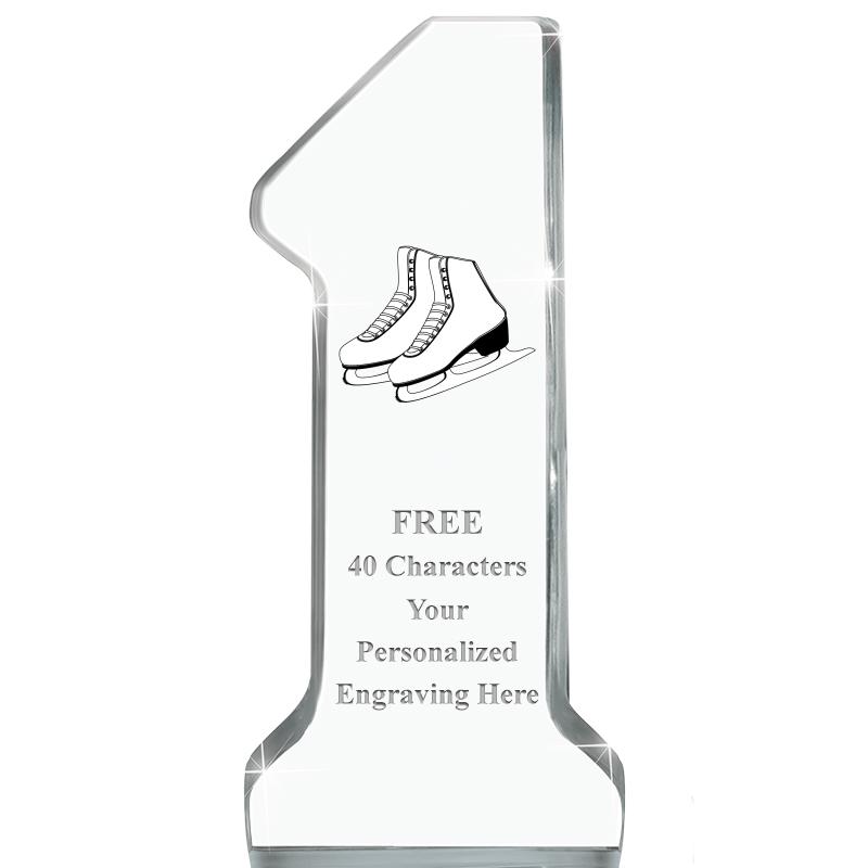 6" NUMBER ONE ACRYLIC