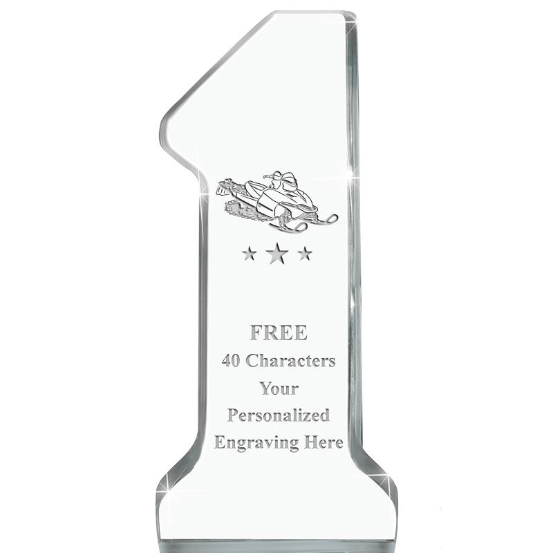 6" NUMBER ONE ACRYLIC