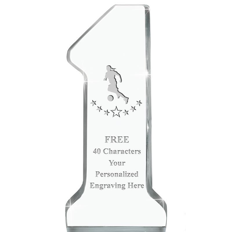 6" NUMBER ONE ACRYLIC