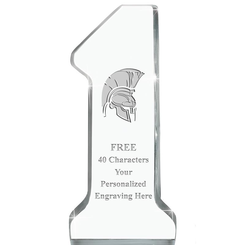 6" NUMBER ONE ACRYLIC