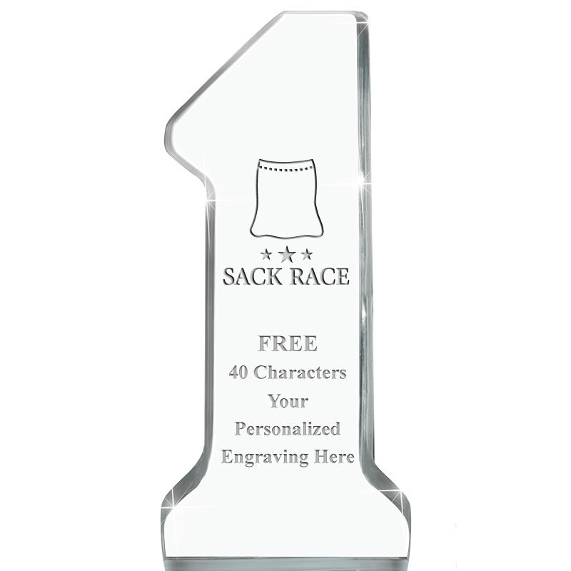 6" NUMBER ONE ACRYLIC