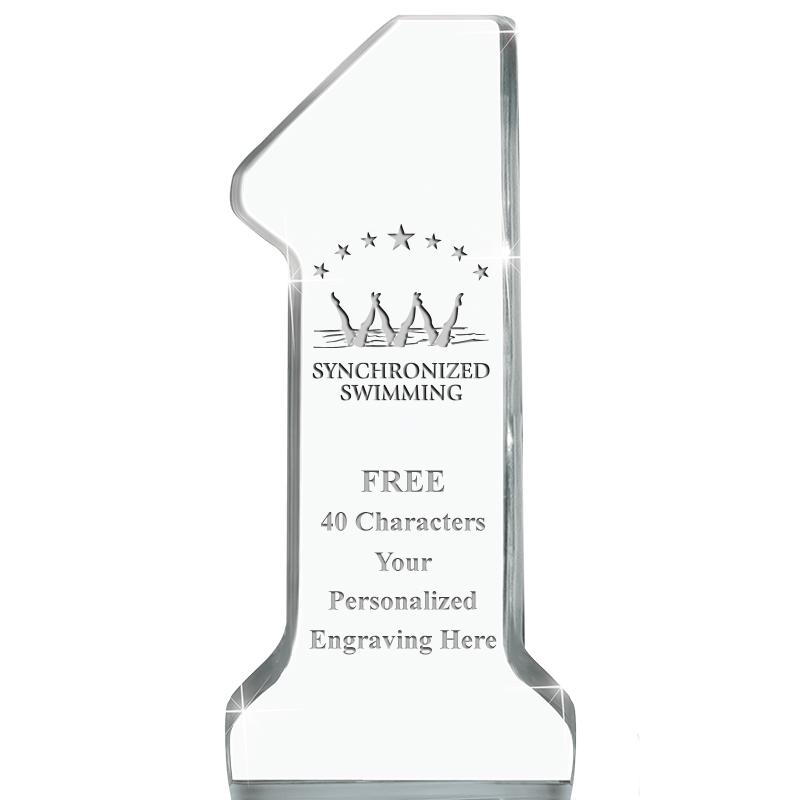 6" NUMBER ONE ACRYLIC