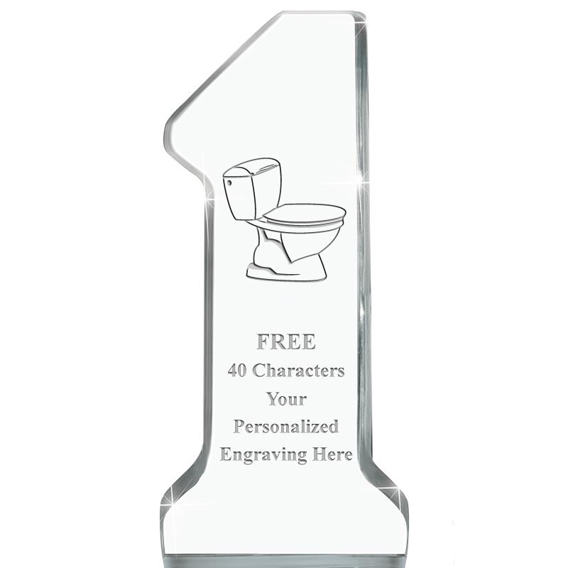 6" NUMBER ONE ACRYLIC