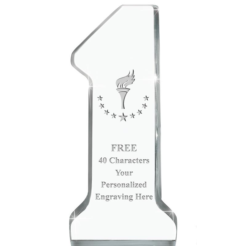 6" NUMBER ONE ACRYLIC