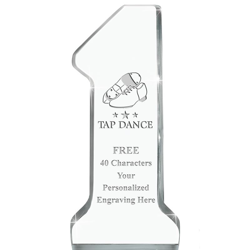 6" NUMBER ONE ACRYLIC