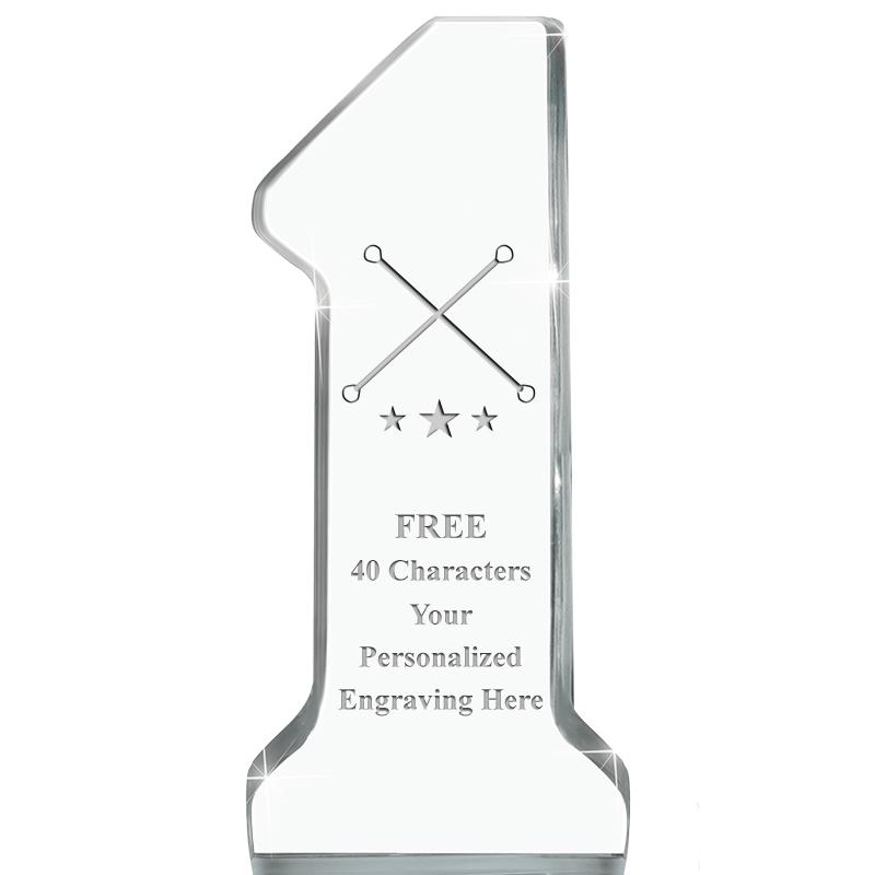 6" NUMBER ONE ACRYLIC