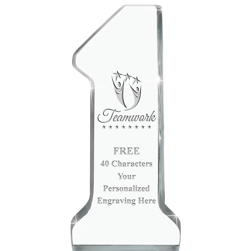 6" NUMBER ONE ACRYLIC