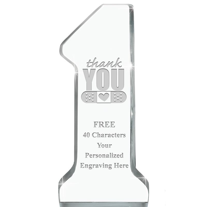 6" NUMBER ONE ACRYLIC