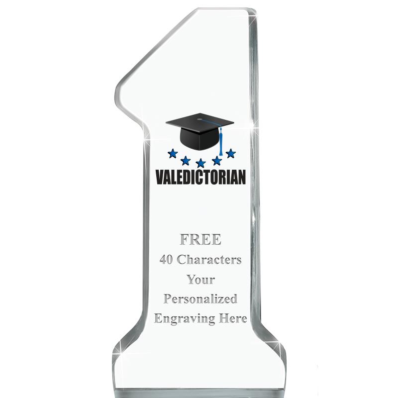 6" NUMBER ONE ACRYLIC