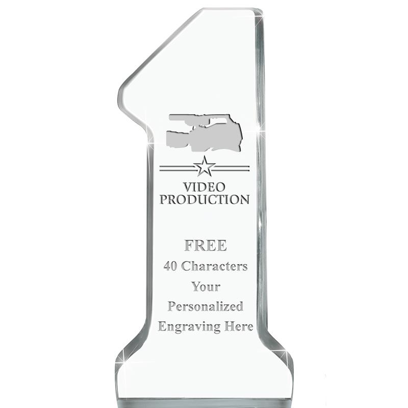 6" NUMBER ONE ACRYLIC