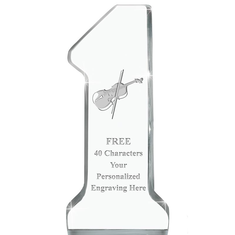 6" NUMBER ONE ACRYLIC